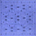 thumbnail image 1 of Ahgly Company Indoor Square Oriental Blue Industrial Area Rugs, 3' Square, 1 of 4