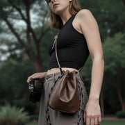 Drawstring Camera Bag,Soft Small Camera Pouch Handbag for Mirrorless Cameras