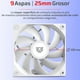 thumbnail image 5 of Ventilador Gamer BALAM RUSH EOLOX GLAZIAR EXG77 120mm Aspas Aerodinámicas PWM 4 pin 2000RPM Blanco BR-942171, 5 of 6