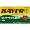 Bayer Aspirin Regimen Pain Relief, Enteric Safety Coated, 100 Caps, 3-Pack