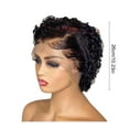 thumbnail image 3 of Wig with Bangs, Wigs for Women, Short Roll Curly Hair Wig Fashion Natural Wig High Temperature 10.23in Short Wig For Women Daily LifeParties Festivals, 3 of 7