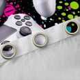 thumbnail image 4 of Manfei Female Men White Gamepads Blackout Curtains Set of 2 (52x84 Each),Graffiti Splash Window Curtains,Video Game Curtains and Drapes,Ultra Soft Home Decor, 4 of 6