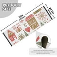thumbnail image 5 of Yayeee Runner Rug for Bedroom 2'x6' Machine Washable Hallway Non Slip Mat, Brown Nordic Christmas House, 5 of 8