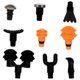 thumbnail image 4 of Fascia Massage Heads Muscle Massager Accessories For Home Use Black 1 Set, 4 of 4