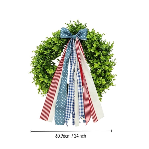 YiJuHui Plastic Yellow Flower Wreath with Bow - Durable Artificial Floral Door Hanger for Year-Round Home Decor, Wedding, Party, and Seasonal Wall Decoration