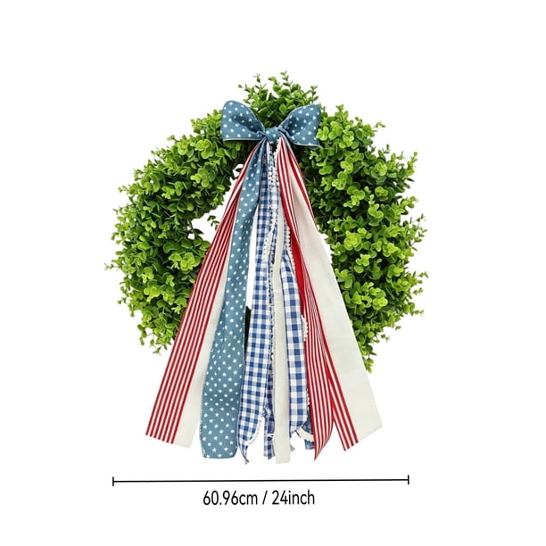 YiJuHui Plastic Yellow Flower Wreath with Bow - Durable Artificial Floral Door Hanger for Year-Round Home Decor, Wedding, Party, and Seasonal Wall Decoration