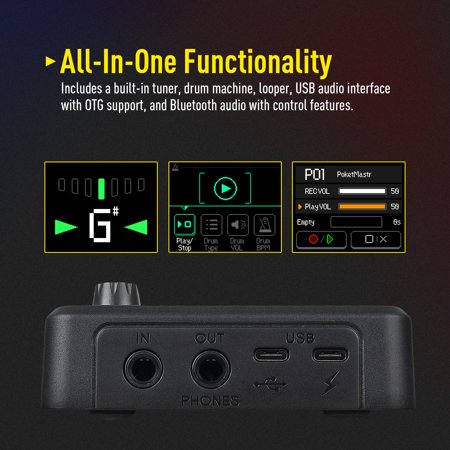 ソニケーキ Sonicake Pocket Master QME-10BK ブラック マルチエフェクター