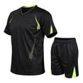 thumbnail image 1 of WILLBEST Pantalones Cortos para Hombre, Conjunto Informal de Dos Piezas para Correr, de Verano, para Deportes Al Aire Libre, de Secado Rápido y Manga Corta, 1 of 2