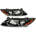 thumbnail image 5 of ECCPP Headlight assembly Fit 2011-2013 for Kia Optima Black Housing Amber Reflector Pair Headlights 921012T121, 5 of 5
