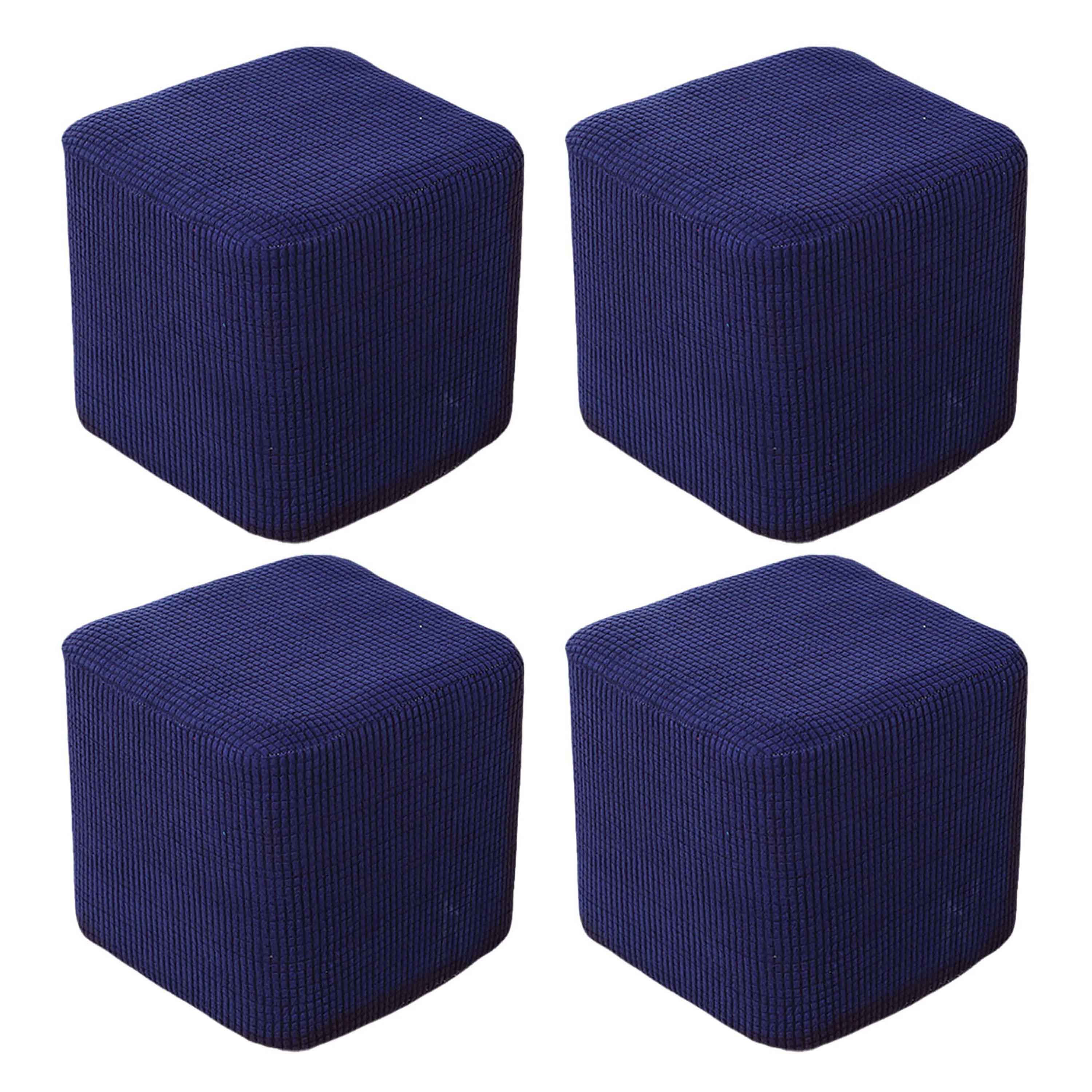 Ottoman Cover Rectangle,Thick Ottoman Slipcovers Stretch Foot Rest