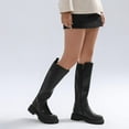 thumbnail image 4 of Women's High Boots - Thick sole Platform with Edgy Style, Stretch Calf for All-Day Comfort, 4 of 9