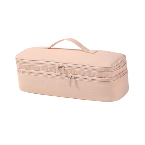 Bolsa para secador de pelo con asa, estuche de viaje para secador de pelo para el hogar, viajes de negocios y para hombres. rosa