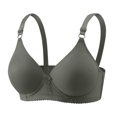 thumbnail image 2 of Byworldtasic Women's Wireless Bra Ribbed Soft Cup Non Padded Comfort Bra, Adjustable Straps Everyday Wear Bralette, 2 of 8