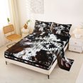 thumbnail image 2 of jejeloiu Moody Aztec Bed Sheets,Rustic Cowhide Full Size Sheets For Boys,Gray Black Brown,4 Pieces,1 Flat Sheet, 1 Fitted Sheet and 2 Pillowcases, 2 of 6