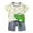Light Green, variant on Utlike Boys Shorts Set Toddler Summer Short Sleeve Cartoon Prints Tops Shorts 2Pcs Outfits Clothes Set Durable Boys Outfit Size 18 Months-24 Months
