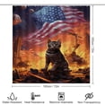 thumbnail image 2 of Animal Guardian America Shower Curtain Sets with Rugs 4 Piece Rustic, 2 of 8