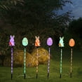thumbnail image 6 of OAVQHLG3B 6 Packs Solar Easter Egg Pathway Lights for Easter Decorations Outdoor,Easter Egg Decorations Lights, Waterproof Outdoor Solar Easter Lights for Garden Yard Pathway Lawn Grave, 6 of 6