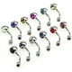 thumbnail image 4 of Pulabo 10 Piezas Acero Inoxidable YONGSHENG Piercing para el Ombligo Colorido, 4 of 5