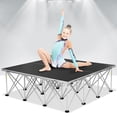 thumbnail image 6 of Toyandona Folding Stage, Black, Waterproof Coated Plywood, Aluminum Frame, Outdoor Use, 6 of 13