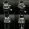 thumbnail image 6 of Manual Ice Crusher Shaver | Hand Crank Ice Shaving Machine | Transparent Body | Stainless Steel Dual-Texture Blades | Suction Base | 5 Cup Capacity | 9.4x6.3x4.7 in | Multi-Purpose Use, 6 of 9