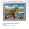 thumbnail image 2 of ArtToFrames 15x11.2 Inch - 28.5x38 CM Blue Puzzle Frame for 100 piece Puzzles.1.50 Inch Custom Wood Puzzle Frames, Blue - Comes with Regular Glass, 2 of 6