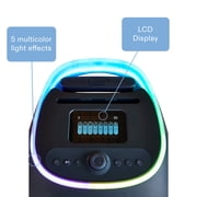 onn XL Wireless Party Speaker with Multicolor LED Lighting