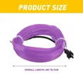 thumbnail image 3 of 6.5Ft Purple Car Interior Atmosphere Strip Wire Light Led Decor Lamp Accessories, 3 of 6
