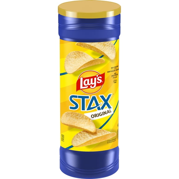 Lay's Stax Original Potato Chips, 5.75 oz, Plastic Canister