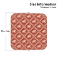 thumbnail image 2 of KLL Elephant animal Drink Coasters Set of 4,PU Leather Absorbent Coasters Set Decorative Coffee Cup Coasters Housewarming Gift for Home Decor-Square, 2 of 6