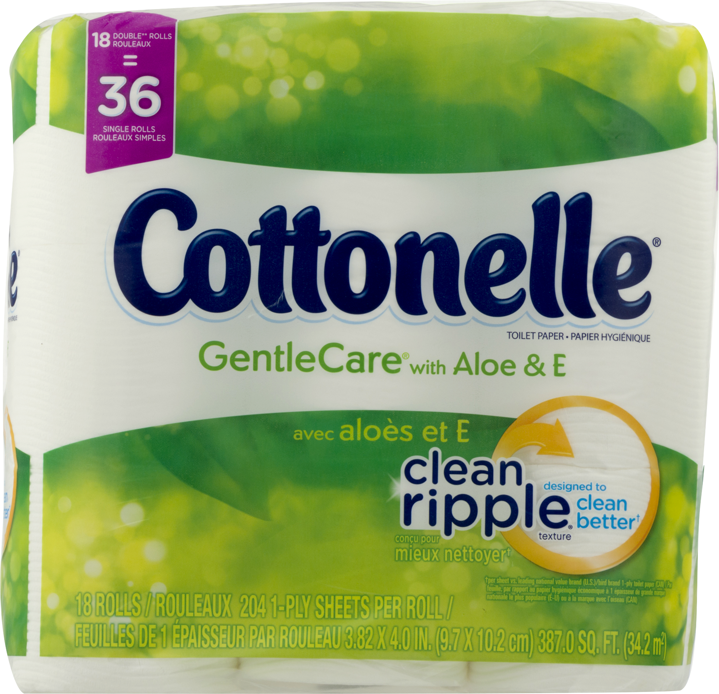 Cottonelle Gentle Care Toilet Paper, 18 Double Rolls - image 3 of 5