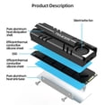 thumbnail image 4 of 2280 SSD Heatsink M.2 NVME Radiator Air Circulation Cooler PC Efficient Radiator with Thermal Silicone pad m.2-f, 4 of 6