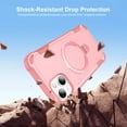 thumbnail image 3 of Dteck for iPhone 14 Case with Screen Protector, Compatible with MagSafe Shockproof Invisible Magnetic Ring Stand Military-Grade Heavy Duty Protection Phone Case, Pink, 3 of 7