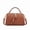 golden brown, variant on Genuine Cowhide Women Bag, Pebbled Leather Top Handle Crossbody Bag, Shoulder Purse