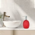 thumbnail image 2 of Unique Bargains 1 Pc Reusable Pineapple-shaped Soap Dispenser 11.84oz Red Silver Tone, 2 of 6