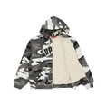 thumbnail image 2 of Supreme Men's Arc Thermal Lined Zip Up Hooded Sweatshirt Snow Camo, from StockX, 2 of 3