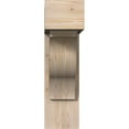 thumbnail image 2 of Ekena Millwork 7 1/2"W x 26"D x 26"H Funston Block Smooth Bracket w/ Offset Brace, Douglas Fir, 2 of 25
