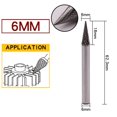 thumbnail image 1 of Carbide Rotary Burr Double Slot Rotary File For Efficient Wood Cutting - 6mm, 1 of 7