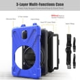 thumbnail image 5 of XYX Case for Samsung Galaxy Tab Active 2 8.0 inch SM-T395 with 360 Degree Rotating, Hand Strap, Shoulder Strap, Blue, 5 of 7