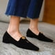 thumbnail image 1 of Sombrero cuadrado de corte bajo de color sólido de tacón grueso para mujer con zapatos individuales de media boca Wmkox8yii  shjk7189, 1 of 5