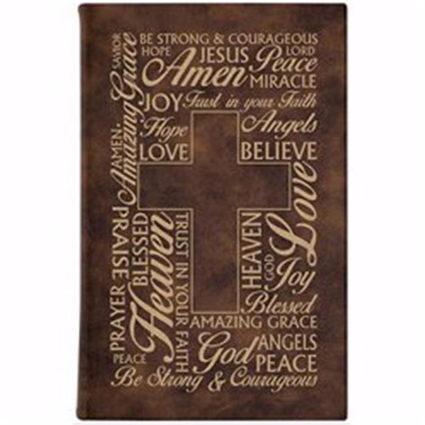 Carson Home Accents 168487 Prayer Cross Vegan Leather Journal Walmart
