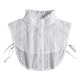 thumbnail image 5 of Cuello falso para dama, decorativo, jacquard, extraíble, para vestidos, camisetas y prendas de vestir. Blanco, 5 of 9