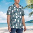 thumbnail image 2 of Lsque Forest Rabbit pattern Hawaiian Shirt for Men, Unisex Summer Beach Casual Short Sleeve Button Down Shirts-3X-Large, 2 of 9