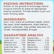 Pecking Order Dessert Bucket with Mealworm bits, 5 lb. for Poultry with Easy-to-Carry Handle