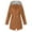 Brown, variant on Pisexur Women's Plus Size Winter Raincoats Waterproof Rain Jacket Lightweight Active Outdoor Hooded Trench Coats Zip Up Windbreaker
