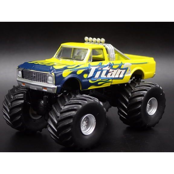 Open Box 1972 72 CHEVY CHEVROLET C10 TITAN MONSTER TRUCK 1:64 SCALE DIECAST MODEL CAR