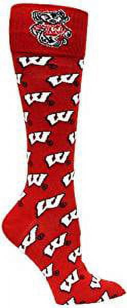 Wisconsin Badgers Dress Sock - Donegal Bay - Unisex - One Size - Mid-Calf