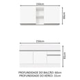 thumbnail image 3 of Cocina Integral Completa Madesa Glamy 150cm Blanco, 3 of 5