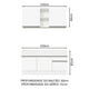thumbnail image 3 of Cocina Integral Completa Madesa Glamy 150cm Blanco, 3 of 5