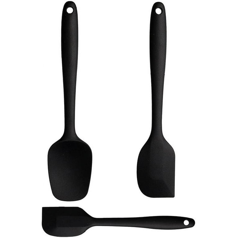 Set Of 3 Silicone Spatulas, Heat Resistant Non-Stick Kitchen Silicone Maryse  For Pastry 