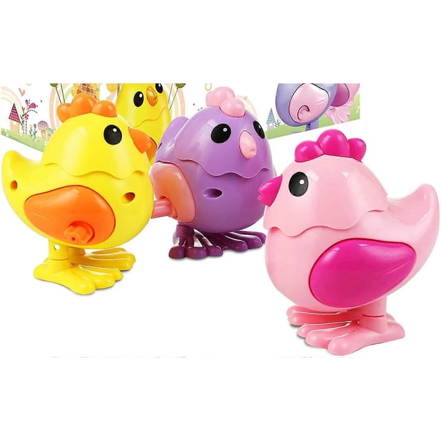 3pcs Easter Chick Wind Up toys, mechanical Chick toys, Easter